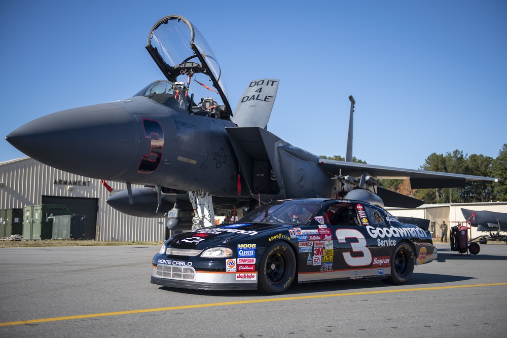 Fast cars and freedom; No. 3 NASCAR brought to SJ flightline