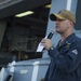 All-hands call on USS Farragut