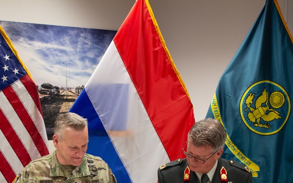 US Army and Royal Netherlands Army co-sign agreement to enhance mission capabilities