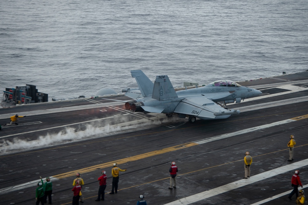 USS Harry S. Truman (CVN 75) transits the Mediterranean Sea