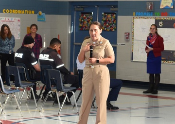 NRD San Antonio Sailors visit Dorie Miller Elementary during Pearl Harbor Remembrance Program