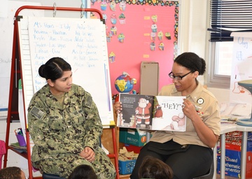 NRD San Antonio Sailors visit Dorie Miller Elementary during Pearl Harbor Remembrance Program