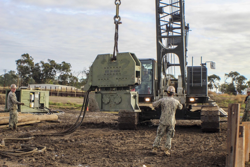 Seabees Conduct Pile Driving Training for Increased Mission Capabilities