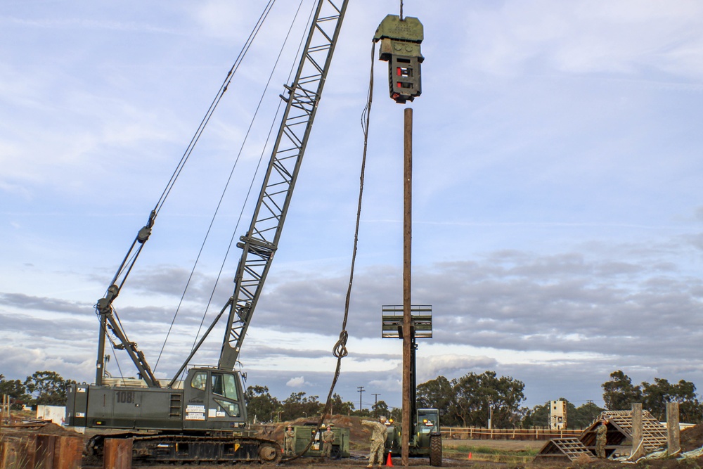 Seabees Conduct Pile Driving Training for Increased Mission Capabilities
