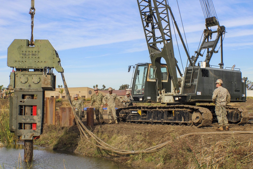 Seabees Conduct Pile Driving Training for Increased Mission Capabilities