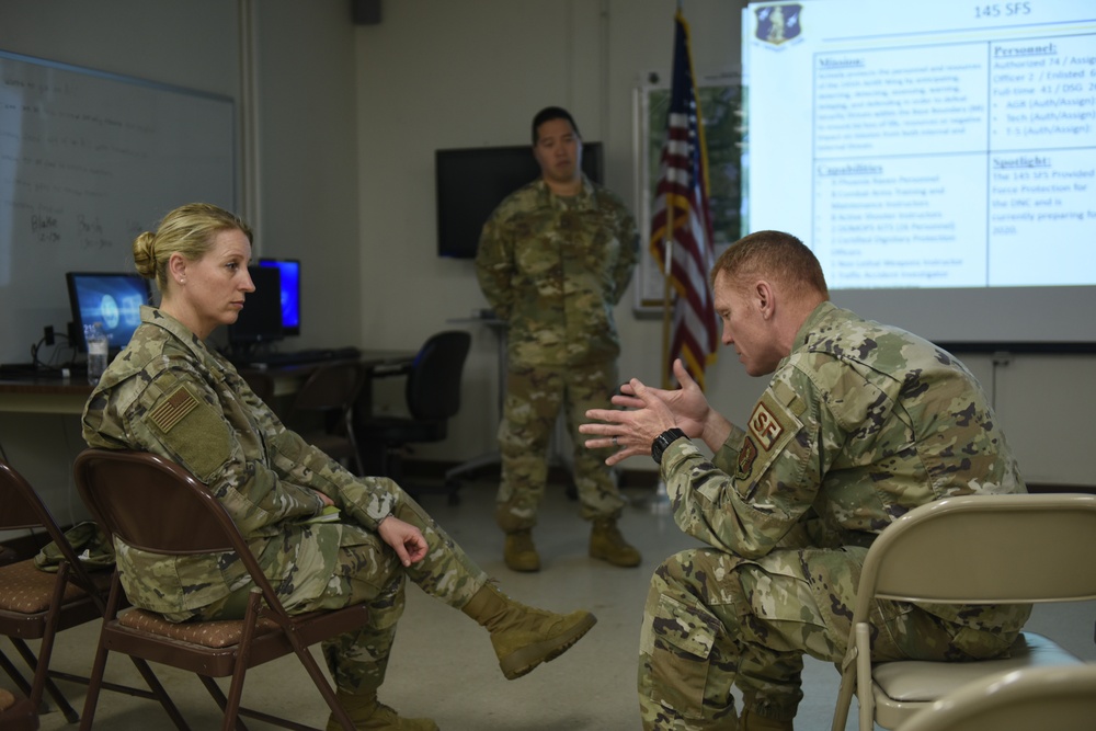 145th Wing Commander Visits Security Forces Squadron