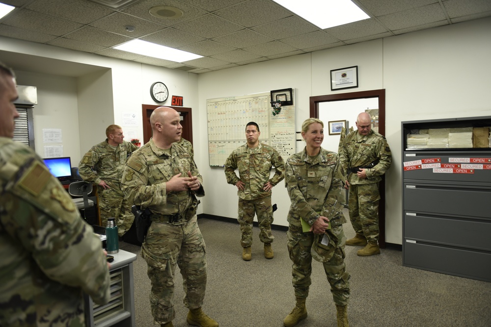 145th Airlift Wing Commander visits Security Forces Squadron
