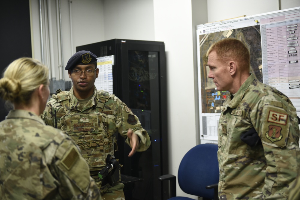 145th Airlift Wing visits the Security Forces Squadron