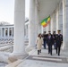 Ethiopian Minister of Defense Lemma Megersa Participates in an Armed Forces Full Honors Wreath-Laying Ceremony at the Tomb of the Unknown Soldier