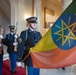 Ethiopian Minister of Defense Lemma Megersa Participates in an Armed Forces Full Honors Wreath-Laying Ceremony at the Tomb of the Unknown Soldier