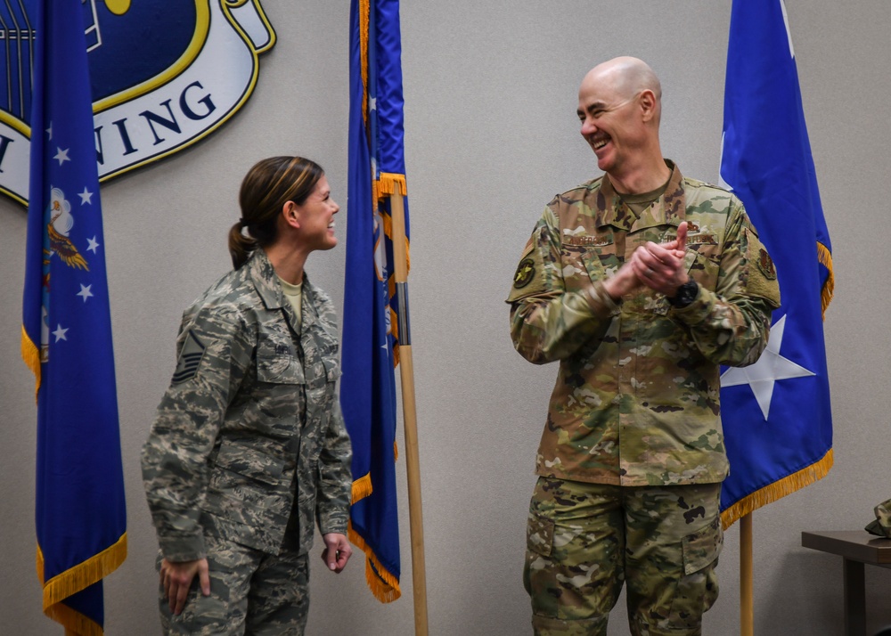 ANG director, command chief visit 118th Wing