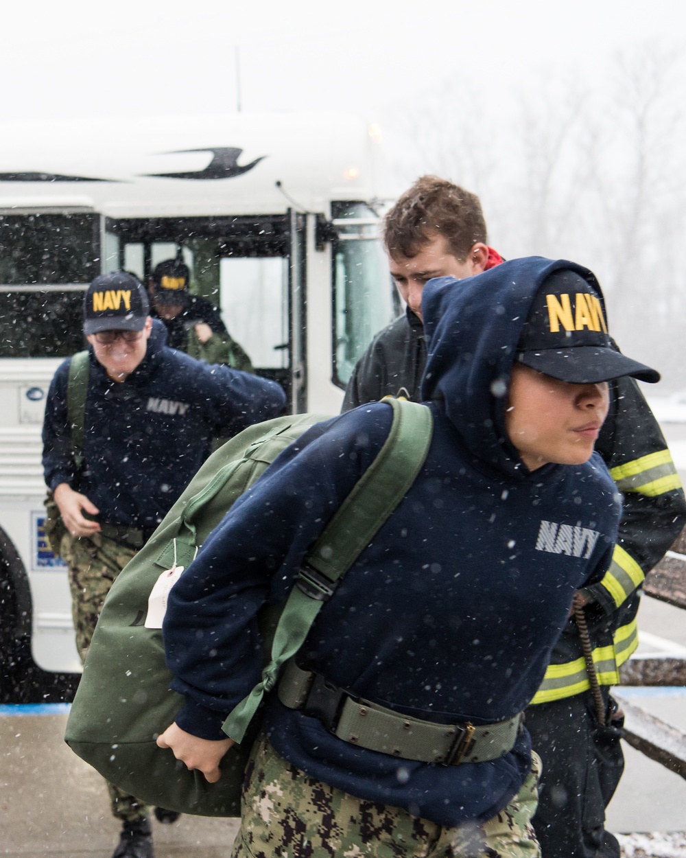 191211-N-TE695-2026 NEWPORT, R.I. (Dec. 11, 2019) -- Navy Officer Candidate School (OCS) conducts battle station drills