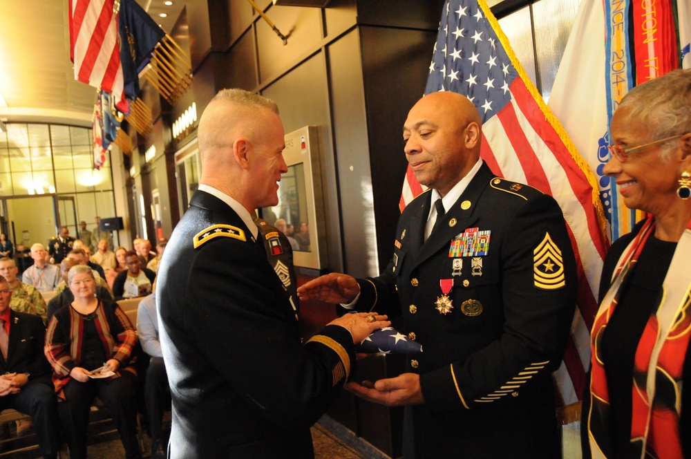 Sgt. Maj. Hughes retirement ceremony