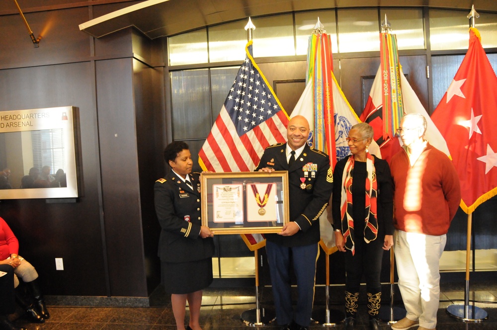 Sgt. Maj. Hughes retirement ceremony