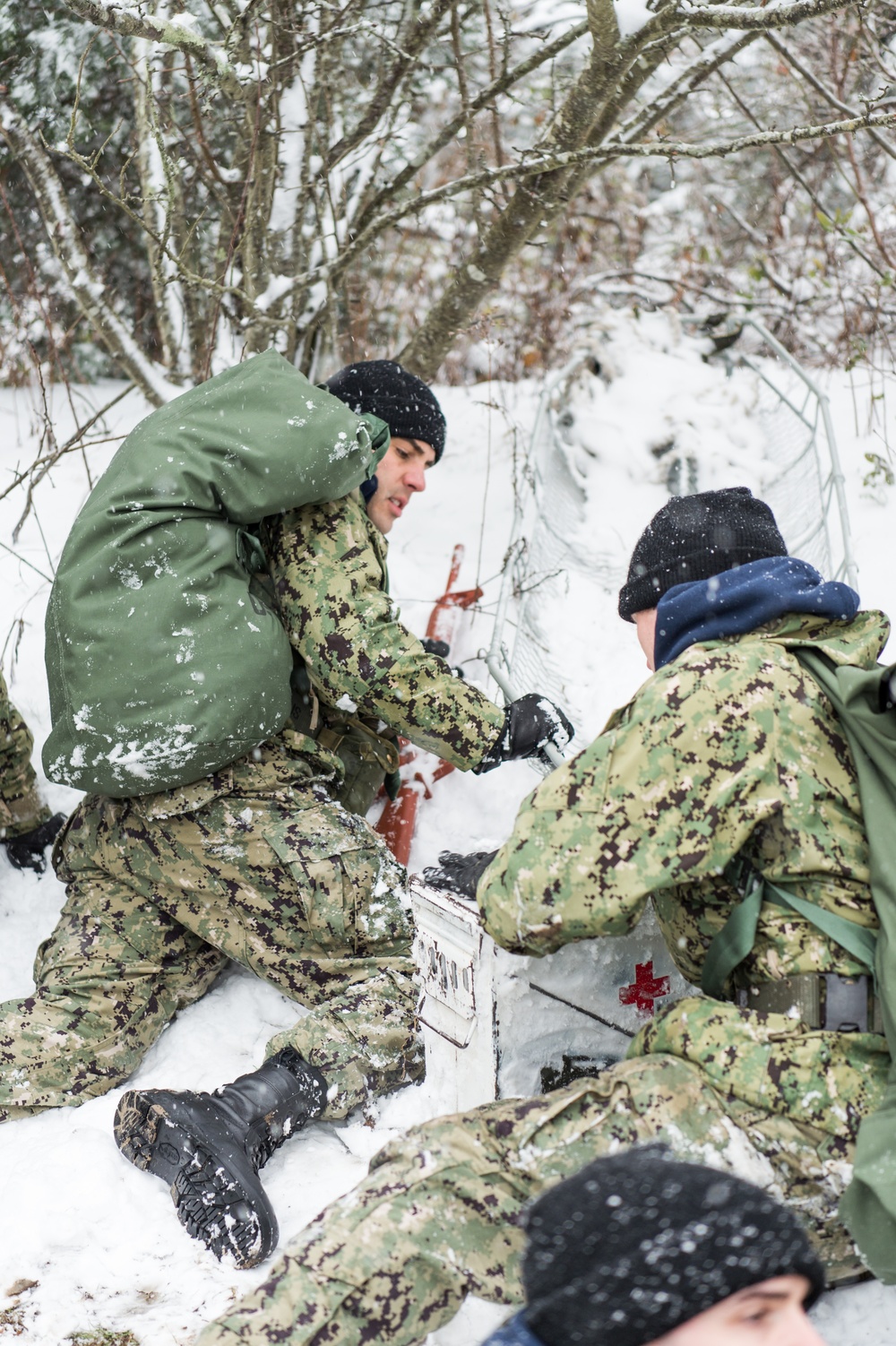 191211-N-TE695-0065 NEWPORT, R.I. (Dec. 11, 2019) -- Navy Officer Candidate School (OCS) conducts battle station drills