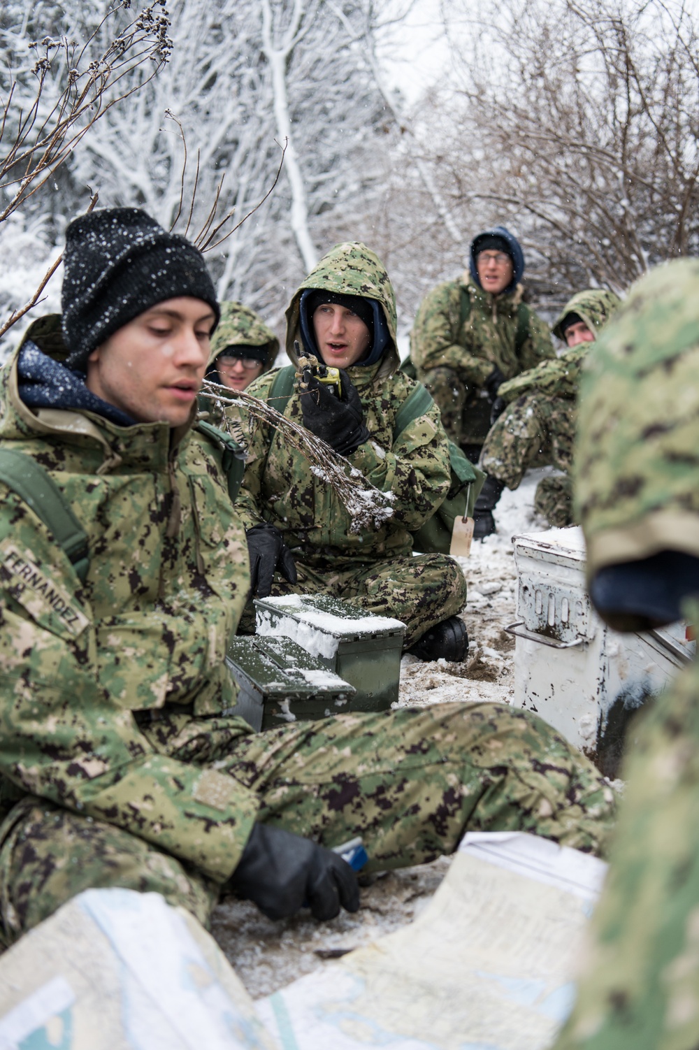 191211-N-TE695-0070 NEWPORT, R.I. (Dec. 11, 2019) -- Navy Officer Candidate School (OCS) conducts battle station drills