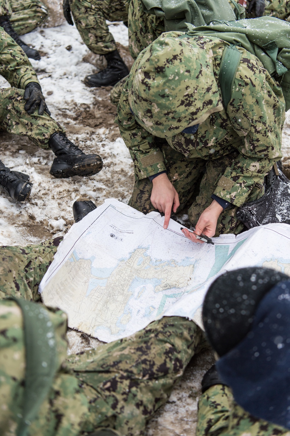 191211-N-TE695-0071 NEWPORT, R.I. (Dec. 11, 2019) -- Navy Officer Candidate School (OCS) conducts battle station drills