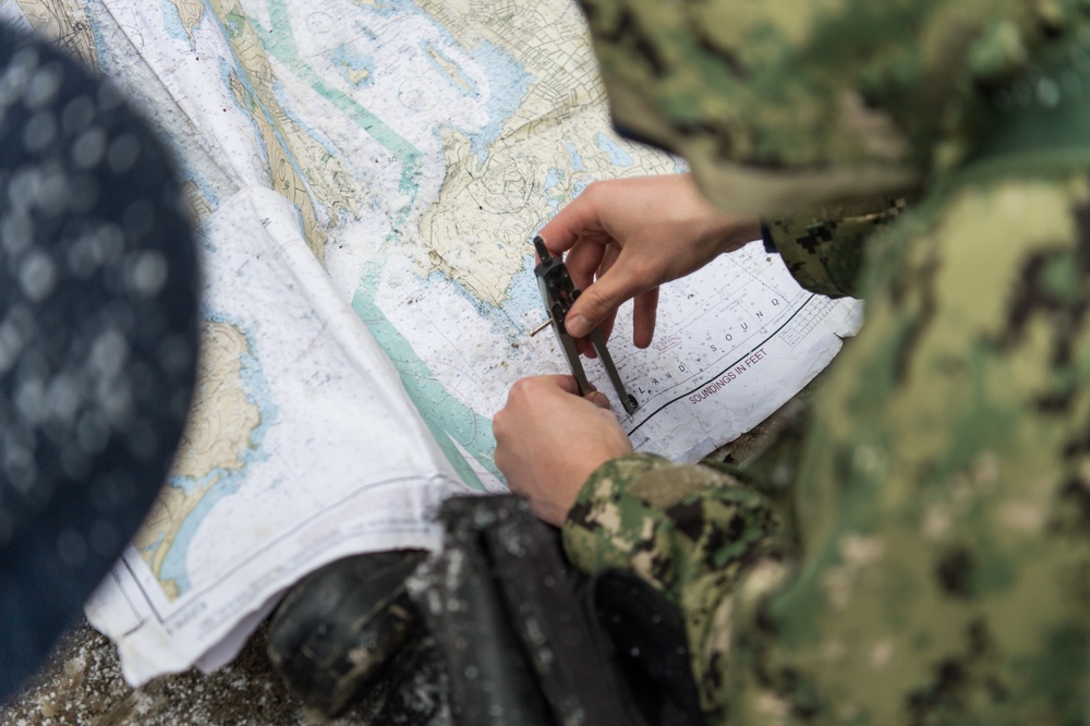 191211-N-TE695-0074 NEWPORT, R.I. (Dec. 11, 2019) -- Navy Officer Candidate School (OCS) conducts battle station drills