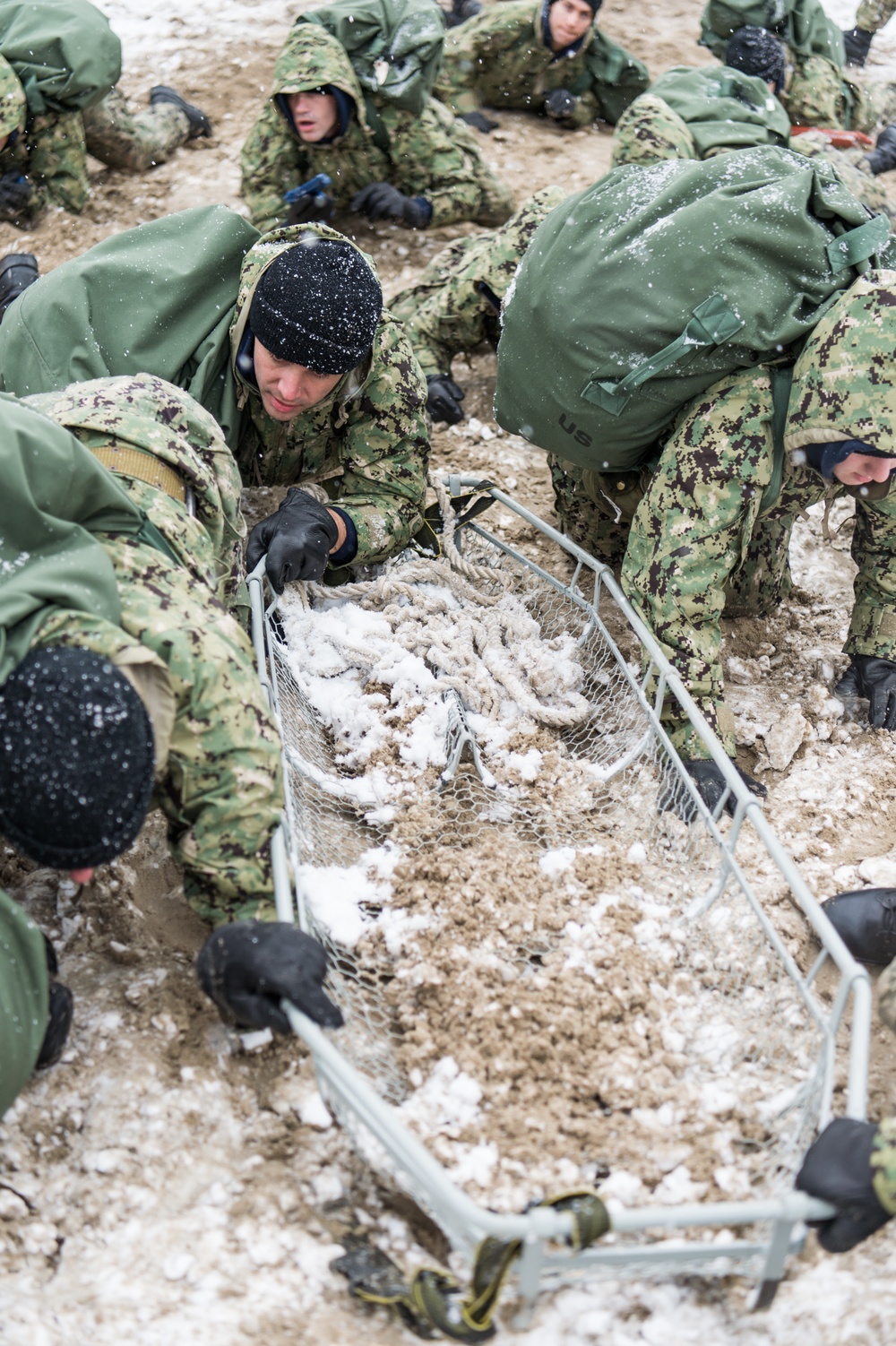 191211-N-TE695-0079 NEWPORT, R.I. (Dec. 11, 2019) -- Navy Officer Candidate School (OCS) conducts battle station drills