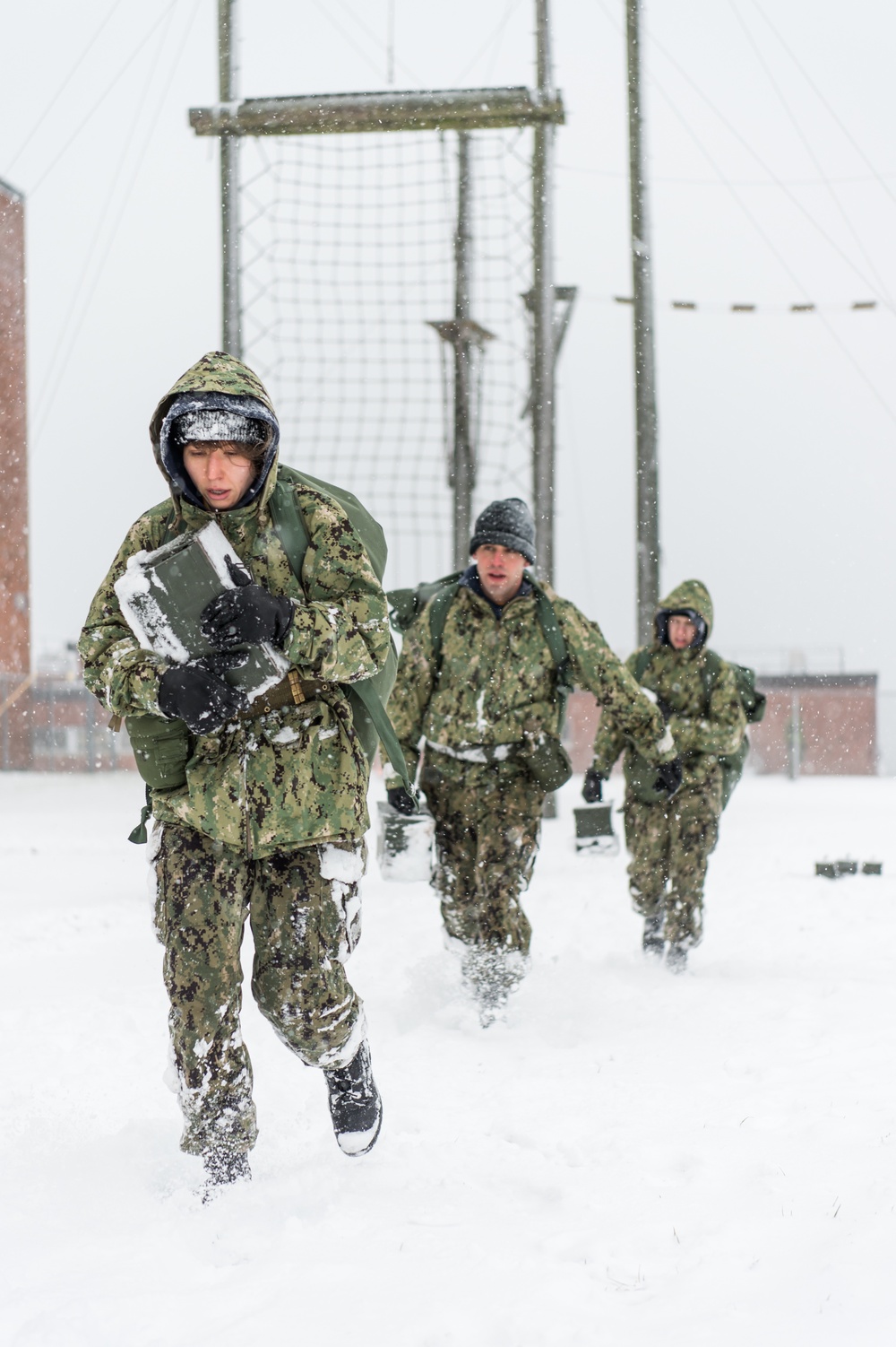 191211-N-TE695-0090 NEWPORT, R.I. (Dec. 11, 2019) -- Navy Officer Candidate School (OCS) conducts battle station drills