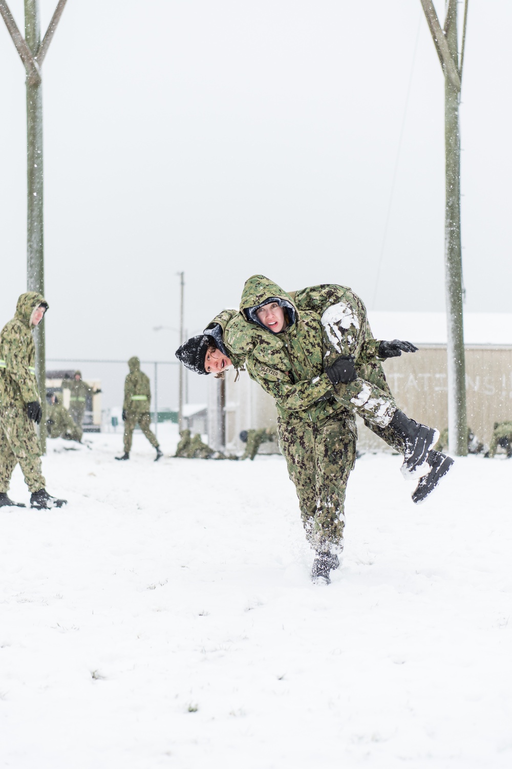 191211-N-TE695-0095 NEWPORT, R.I. (Dec. 11, 2019) -- Navy Officer Candidate School (OCS) conducts battle station drills