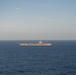 The aircraft carrier USS John C. Stennis transits the Atlantic Ocean