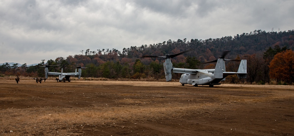 Osprey and Huey Insert and Attack