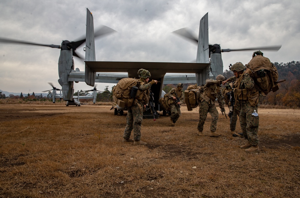 Osprey and Huey Insert and Attack