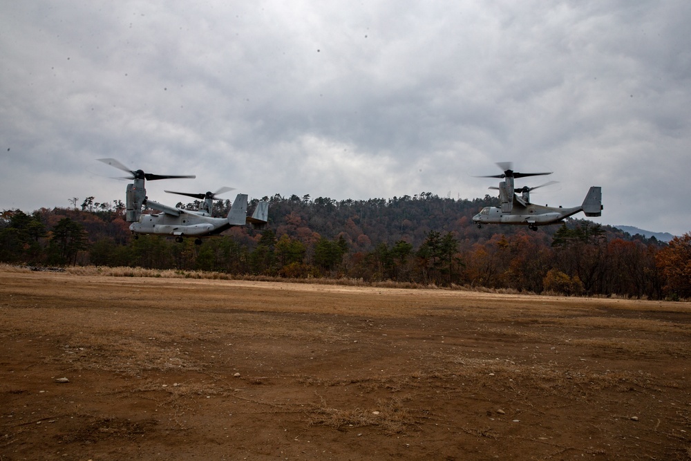 Osprey and Huey Insert and Attack