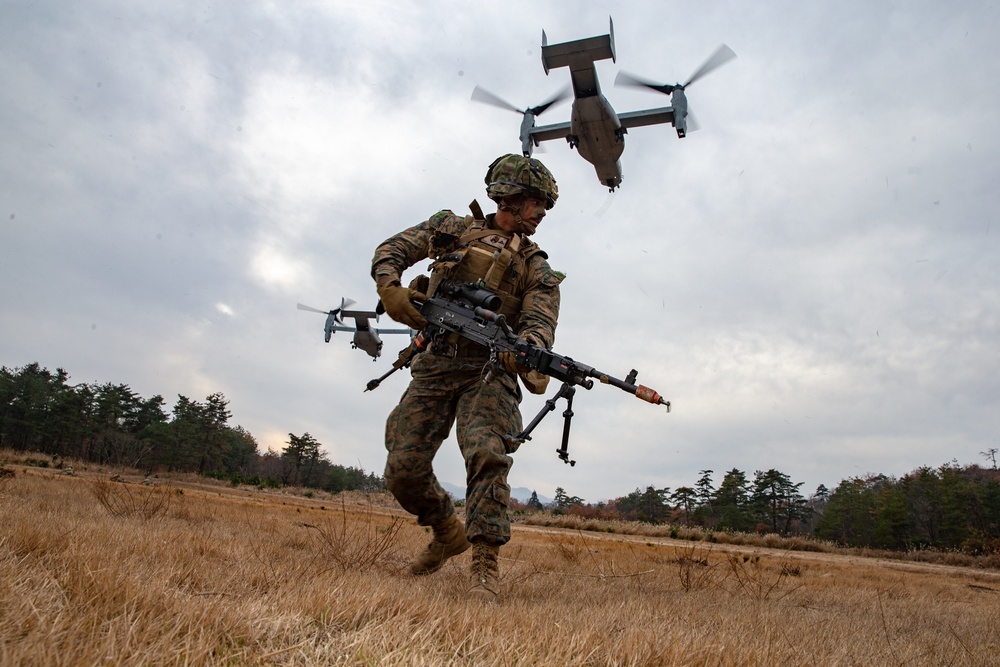 Osprey and Huey Insert and Attack