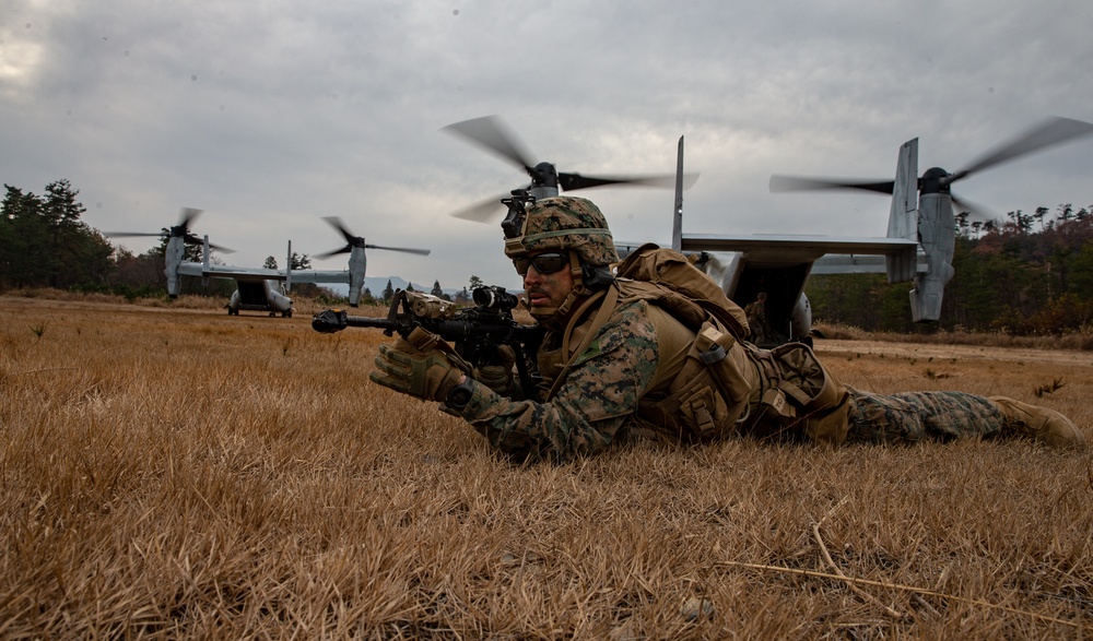 Osprey and Huey Insert and Attack