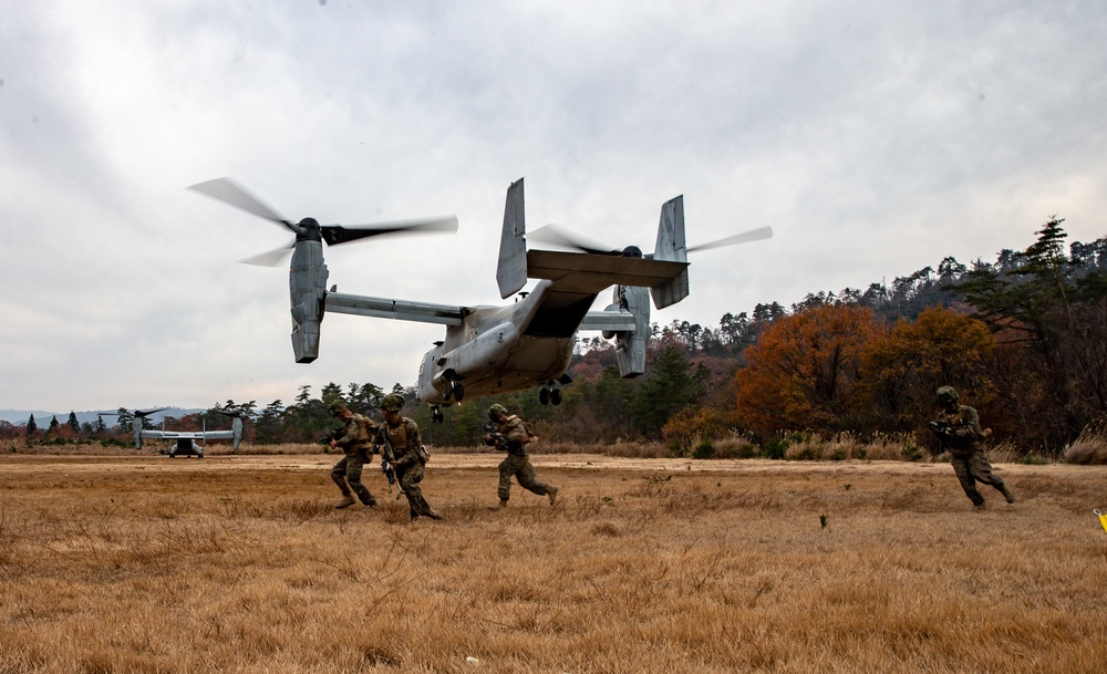 Osprey and Huey Insert and Attack