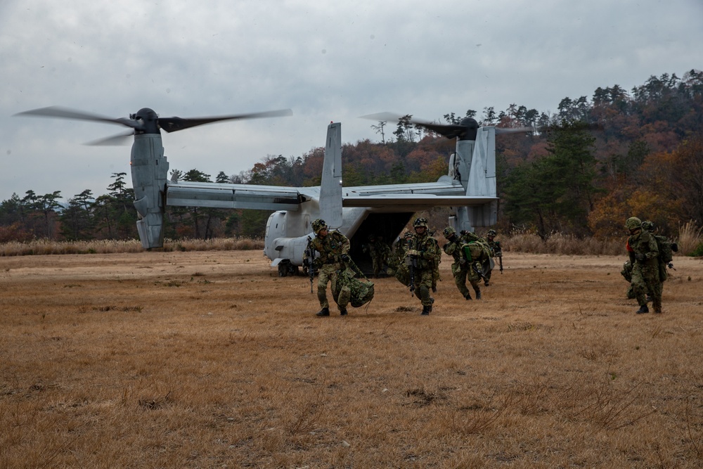 Osprey and Huey Insert and Attack