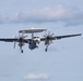 E-2C Hawkeye, assigned to Airborne Early Warning Squadron (VAW) 120, appraches the flight deck