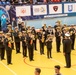 MKAB service members compete in a charity basketball game in Romania