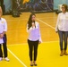 MKAB service members compete in a charity basketball game in Romania
