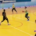 MKAB service members compete in a charity basketball game in Romania
