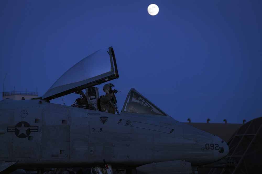 Full Moon brightens Air Force flightline operations