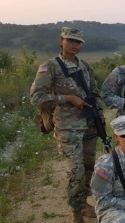Running towards gun fire: Soldier demonstrates courage on and off duty