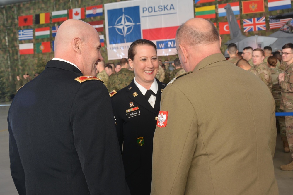 Polish military hosts Christmas party with NATO allies