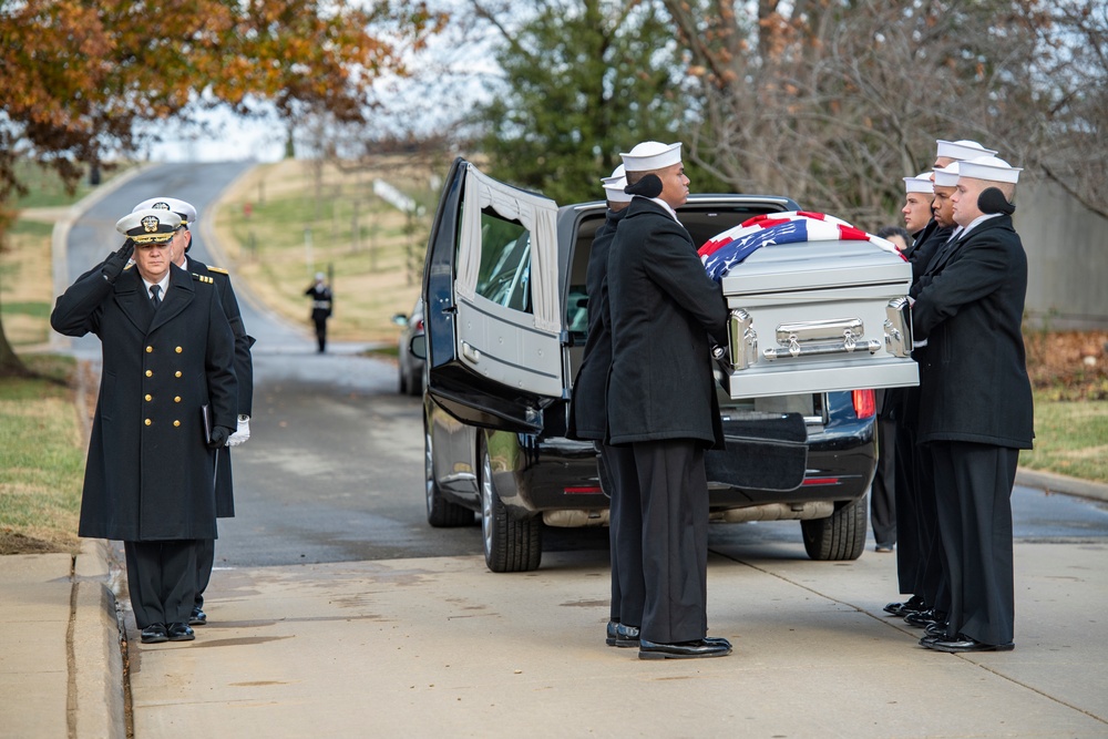 Military Funeral Honors Were Conducted for U.S. Navy Signalman 3rd Class Charles Nix in Section 60