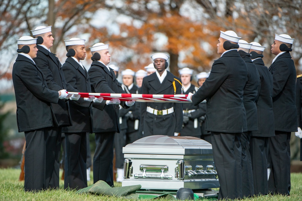 Military Funeral Honors Were Conducted for U.S. Navy Signalman 3rd Class Charles Nix in Section 60