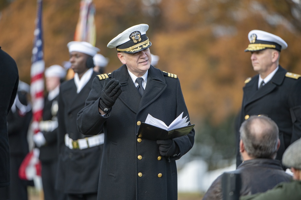 Military Funeral Honors Were Conducted for U.S. Navy Signalman 3rd Class Charles Nix in Section 60