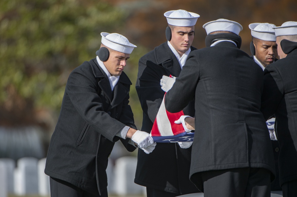 Military Funeral Honors Were Conducted for U.S. Navy Signalman 3rd Class Charles Nix in Section 60