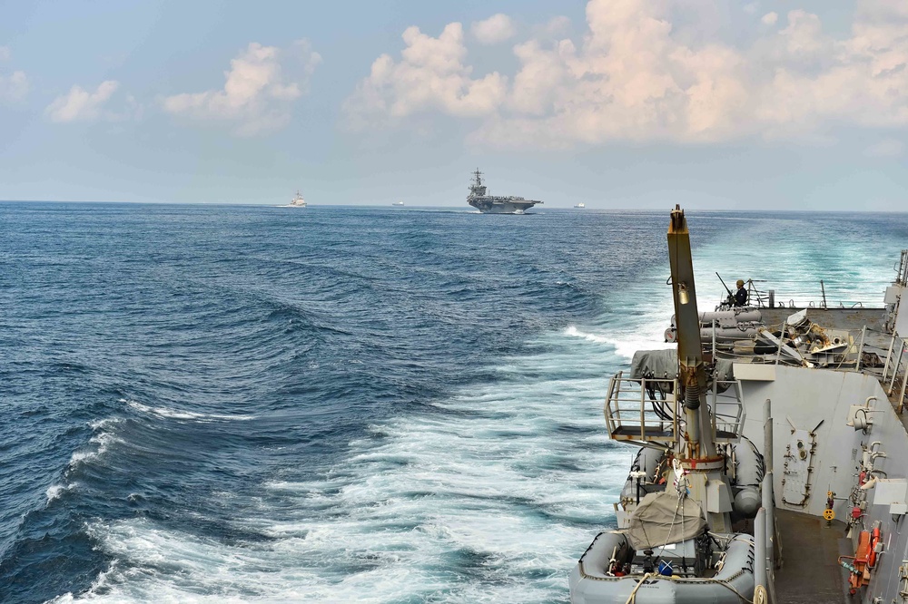 Lincoln Carrier Strike Group Transits Strait of Hormuz