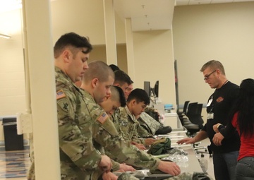 Cold-Weather Operations Course students issued gear at Fort McCoy Central Issue Facility