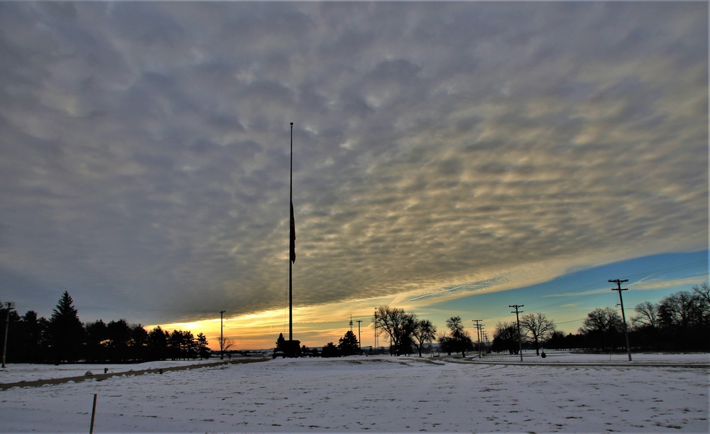 Flag flown at half-staff at Fort McCoy for former Gen. Volney Warner