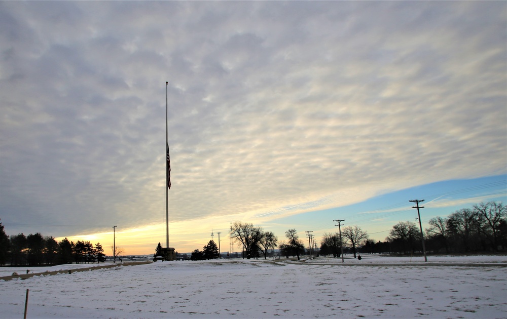 Flag flown at half-staff at Fort McCoy for former Gen. Volney Warner