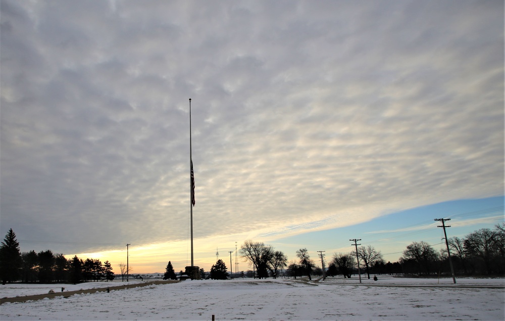 Flag flown at half-staff at Fort McCoy for former Gen. Volney Warner