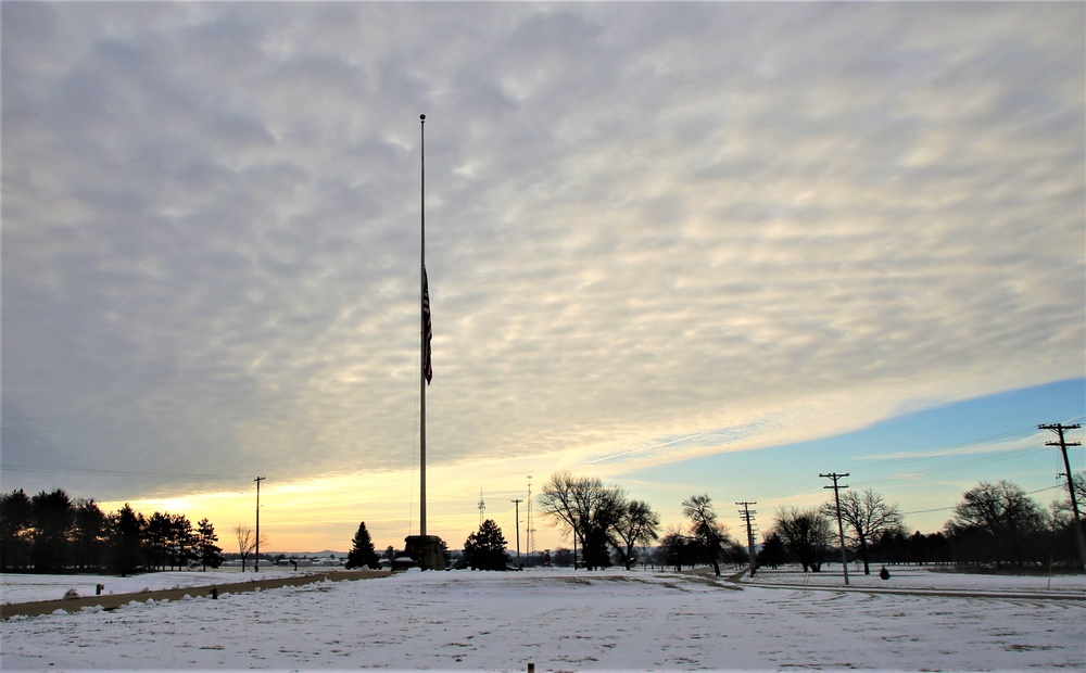 Flag flown at half-staff at Fort McCoy for former Gen. Volney Warner